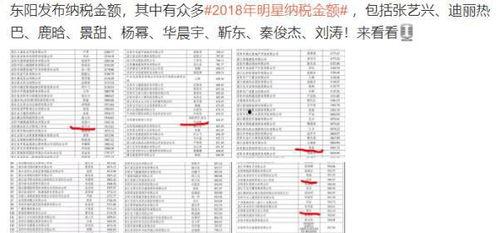 明星网红交税多少税额啊,税额背后的秘密与影响